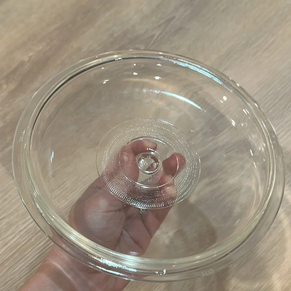 Round Glass Replacement Lid - 8.25” - Pyrex? Corning? Crock pot?